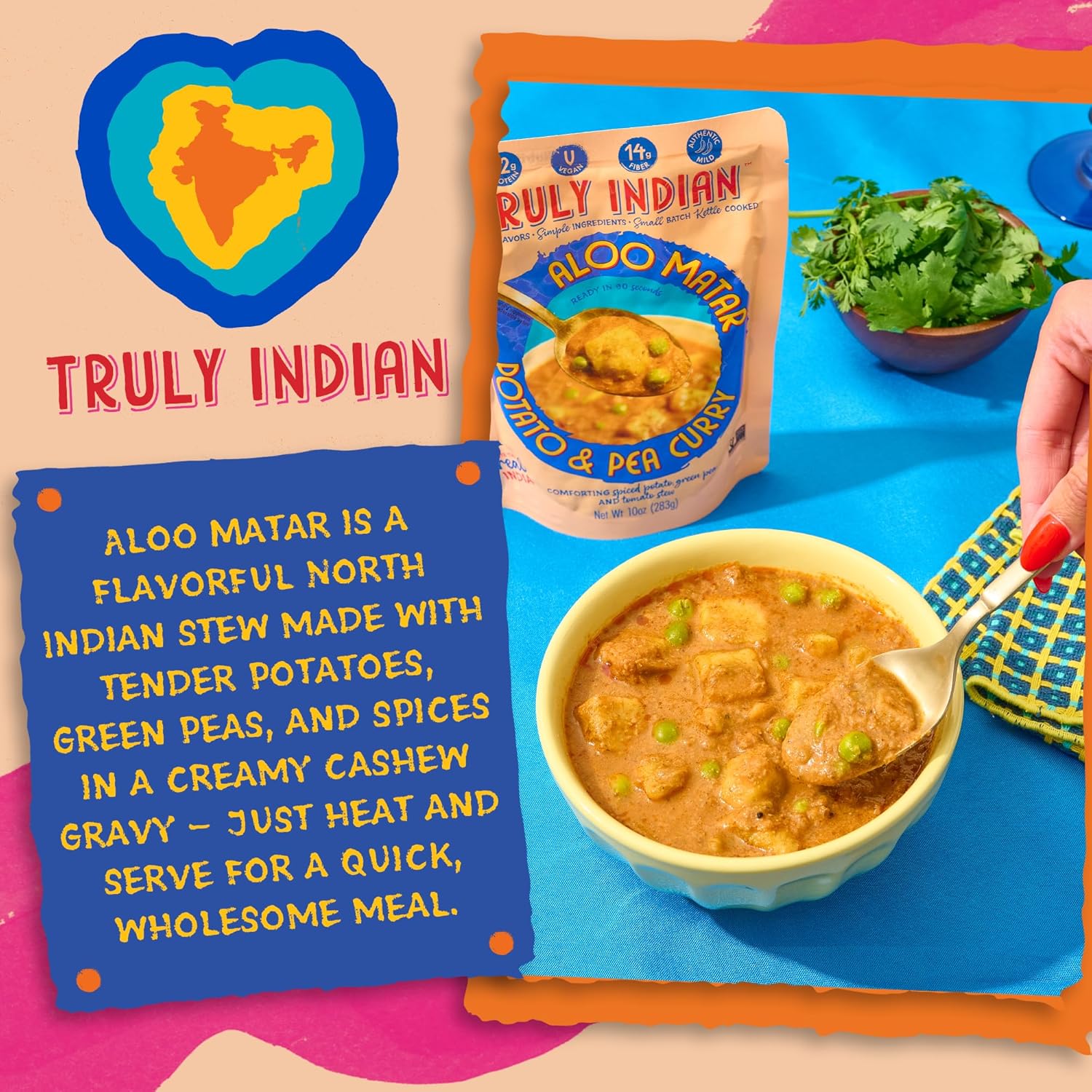 Potato Pea Curry Entree - Image 3