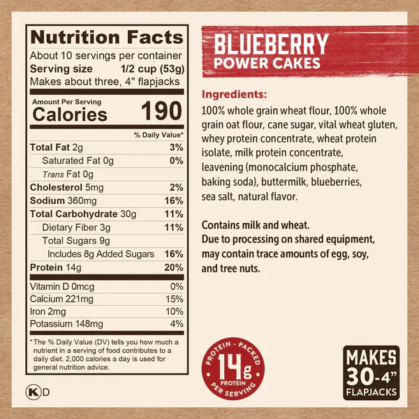 Power Cakes Blueberry Flapjack and Waffle Mix - Image 4