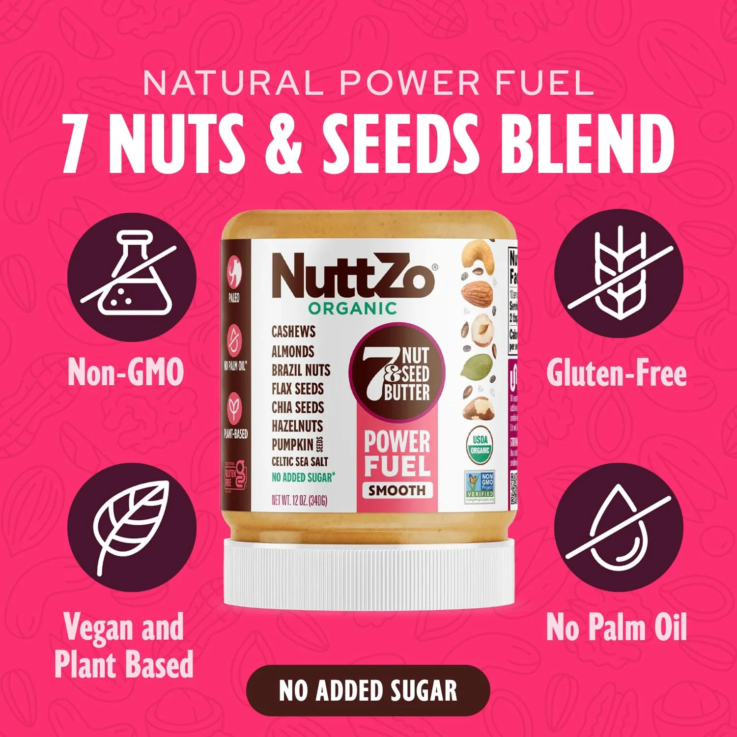 Power Fuel Smooth Paleo Nut & Seed Butter - Image 3