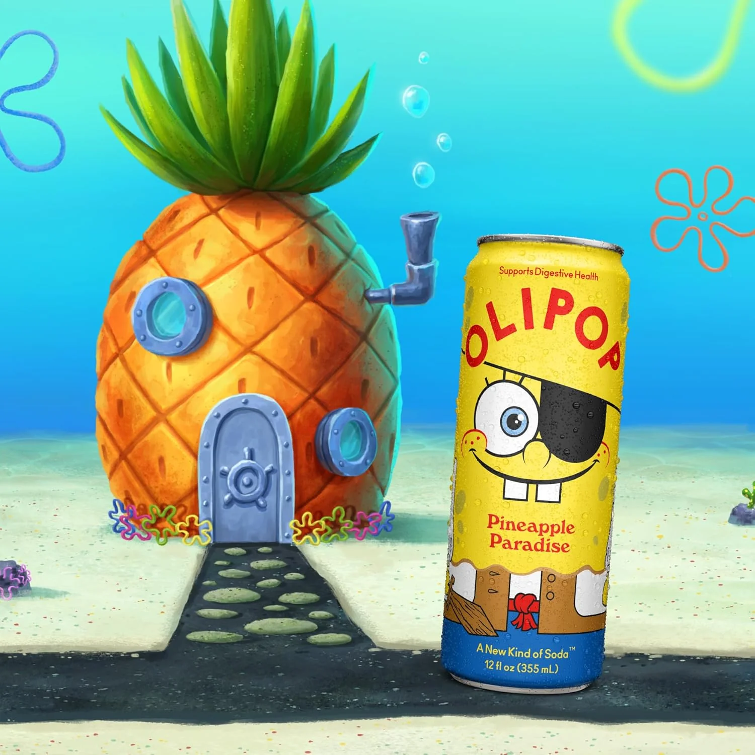 Prebiotic Soda, Pineapple Paradise (4 Pack) - Image 3