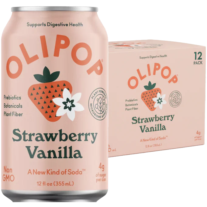 Prebiotic Soda - Strawberry Vanilla (12 Pack)