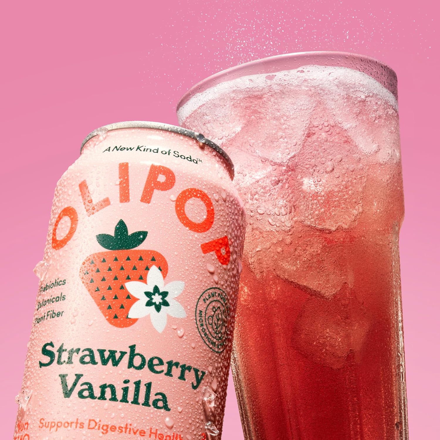 Prebiotic Soda - Strawberry Vanilla (12 Pack) - Image 3