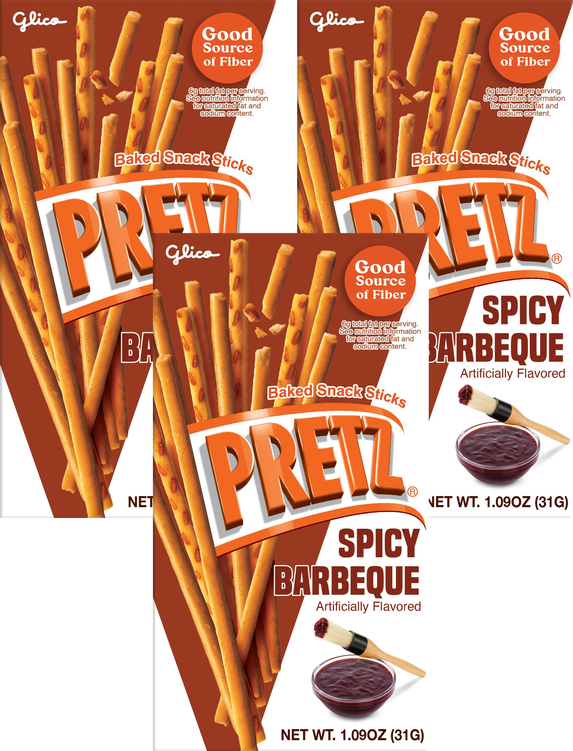 Pretz: Spicy Barbecue Pretzels (3 Pack)