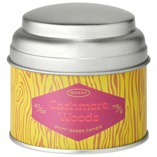 Printed Tin Candle - Cashmere Woods