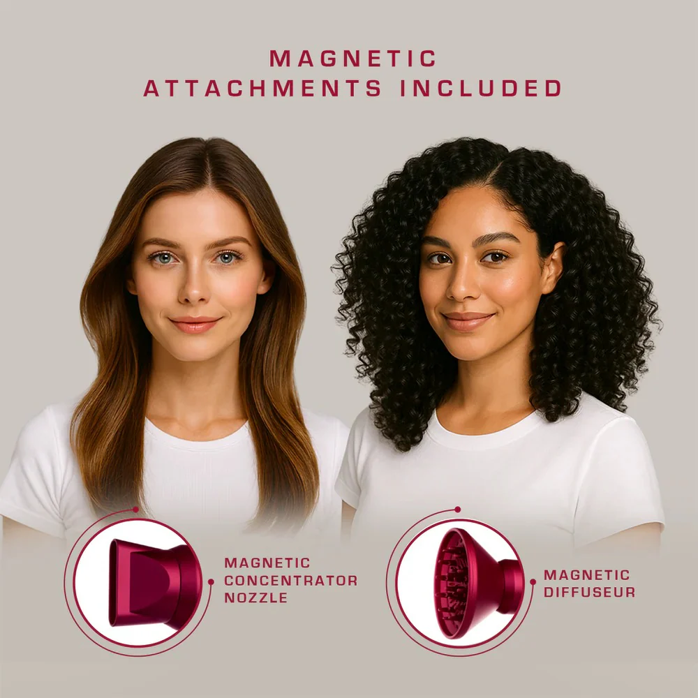 Prisma Pro Dryer with Adjustable Airflow Technology - Red - Image 8