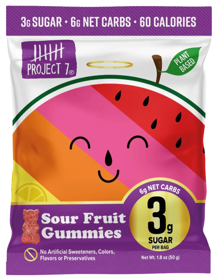 Sour Fruit Gummies Low Sugar (8 Pack Case) - Image 2