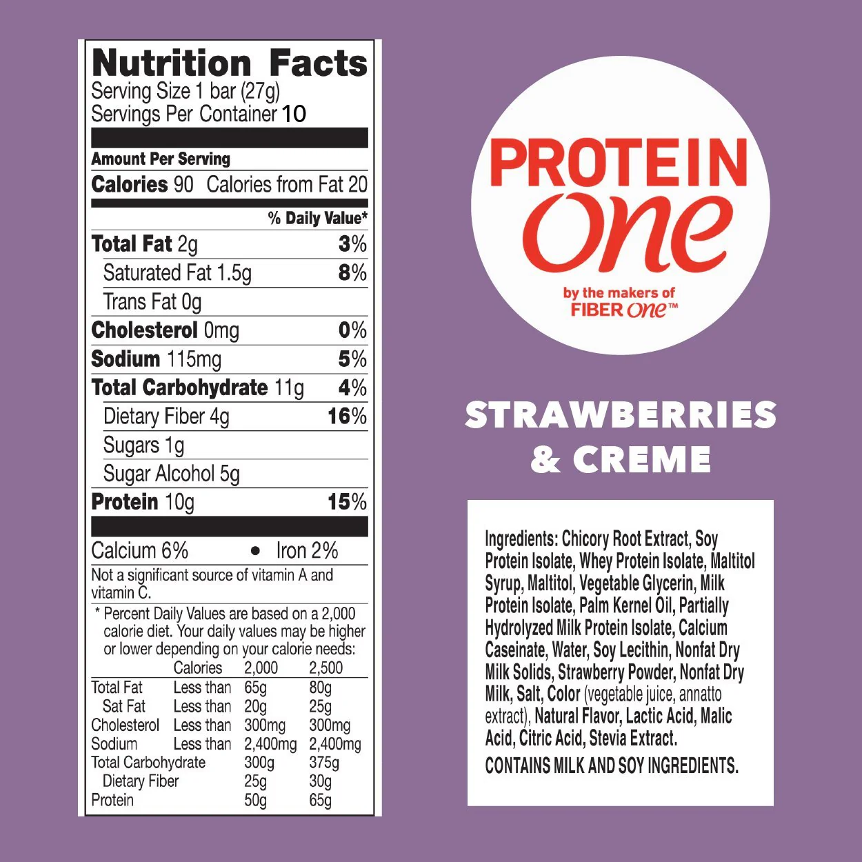 Protein Bars - Strawberries & Cream (10CT) - Image 3