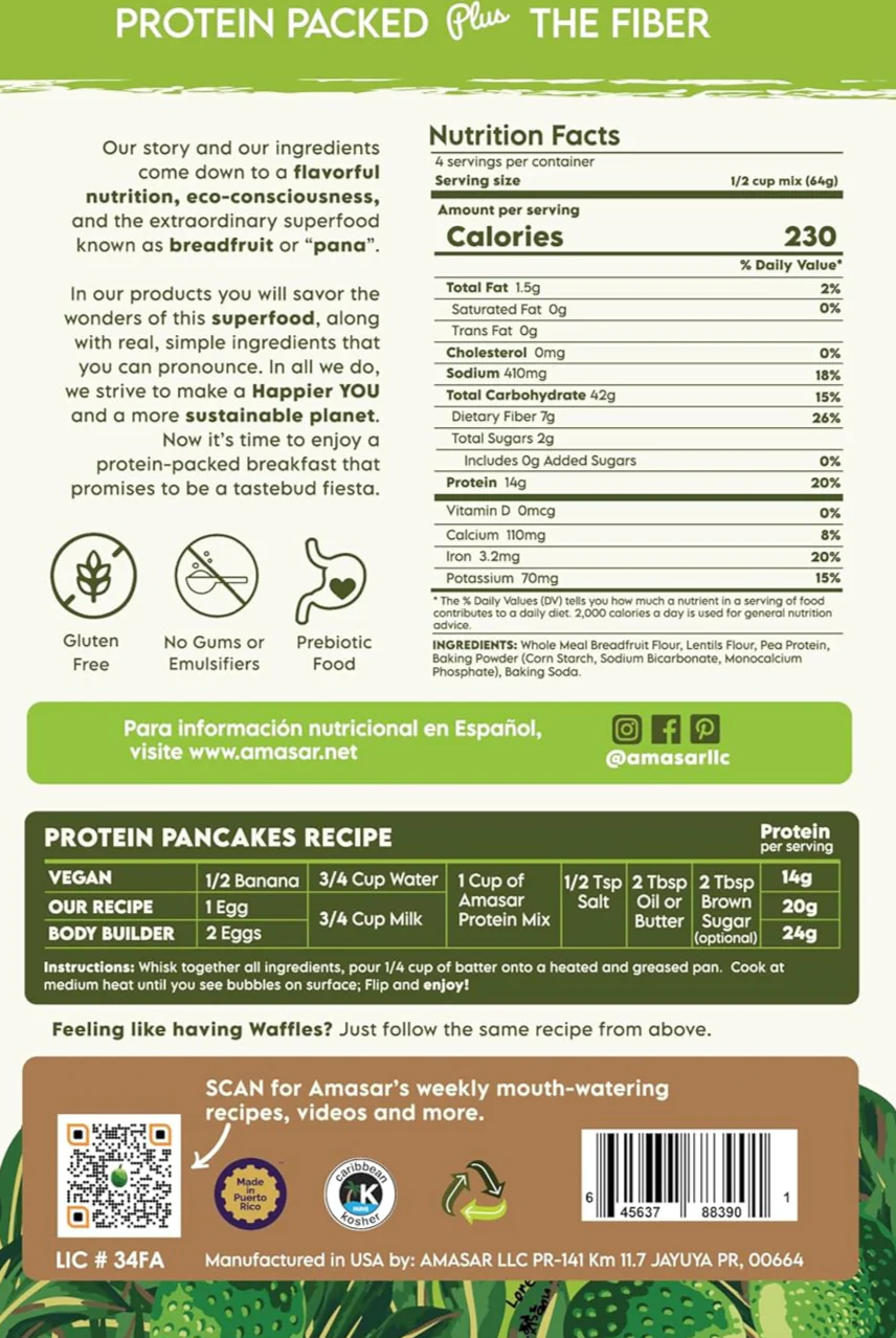 Protein Breadfruit Pancake and Waffle Mix - Image 3