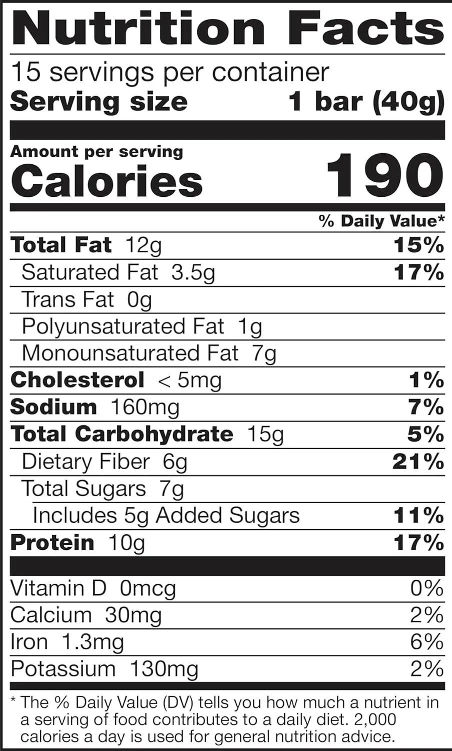 Protein Chewy Bars Family Pack - Peanut Butter Dark Chocolate (15CT) - Image 4