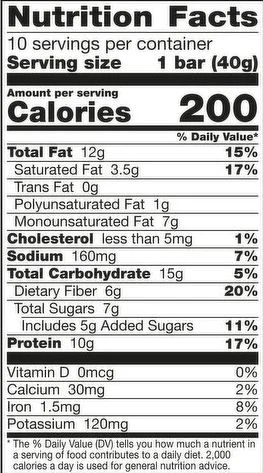 Protein Chewy Bars - Peanut Butter Dark Chocolate (10 CT) - Image 2
