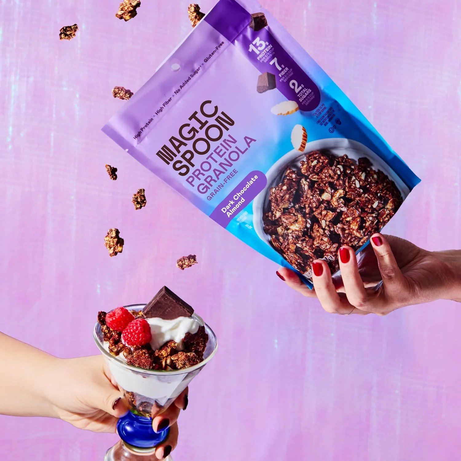 Dark Chocolate Almond Protein Granola - Image 3