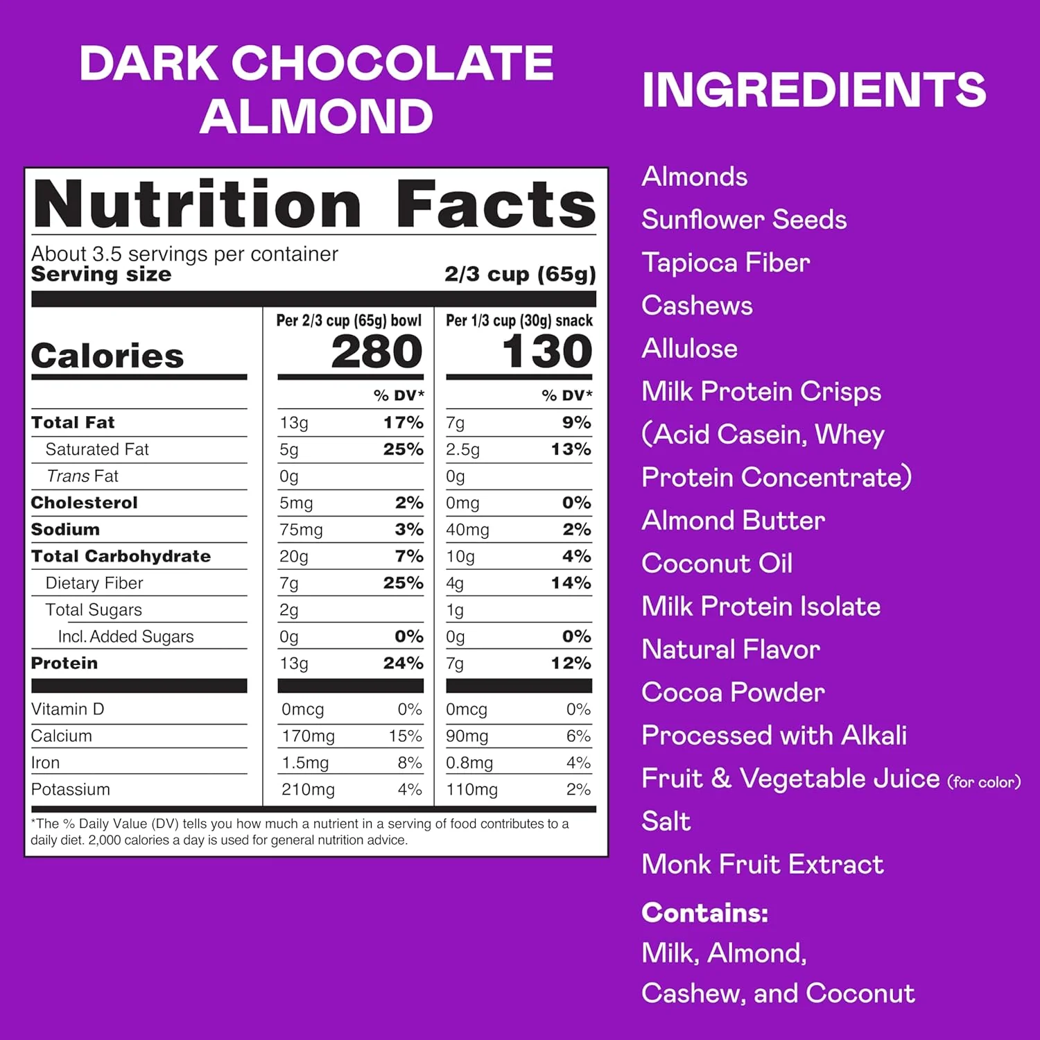 Dark Chocolate Almond Protein Granola - Image 4