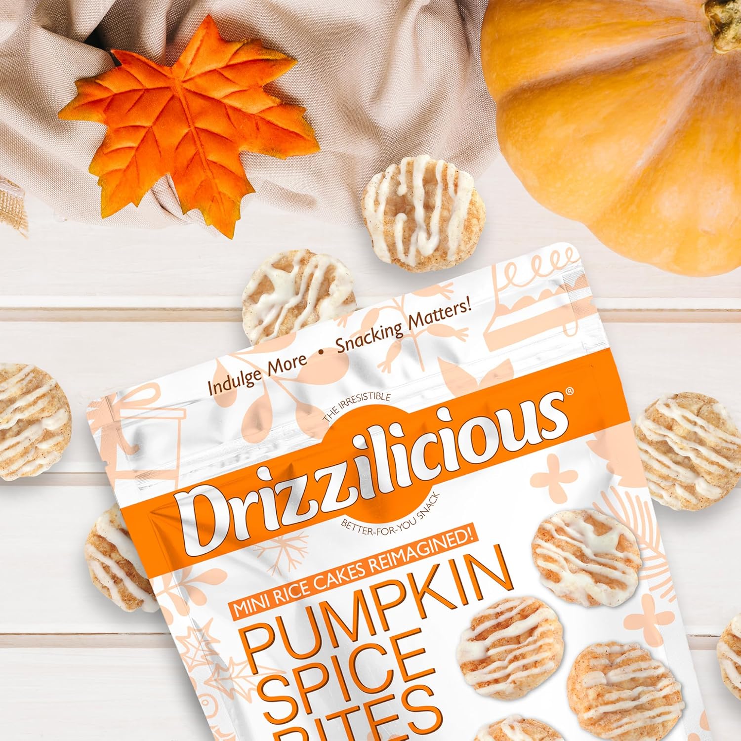 Pumpkin Spice Bites Mini Rice Cakes - Image 4