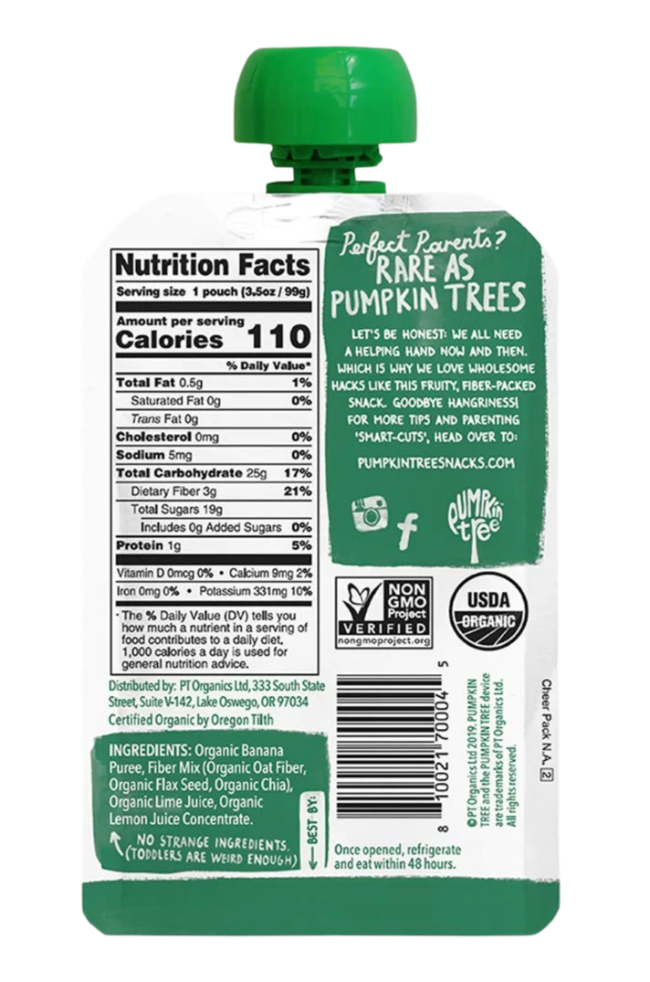 Organic Banana Puree And Squeeze Of Lime (10 Pack) - Image 2