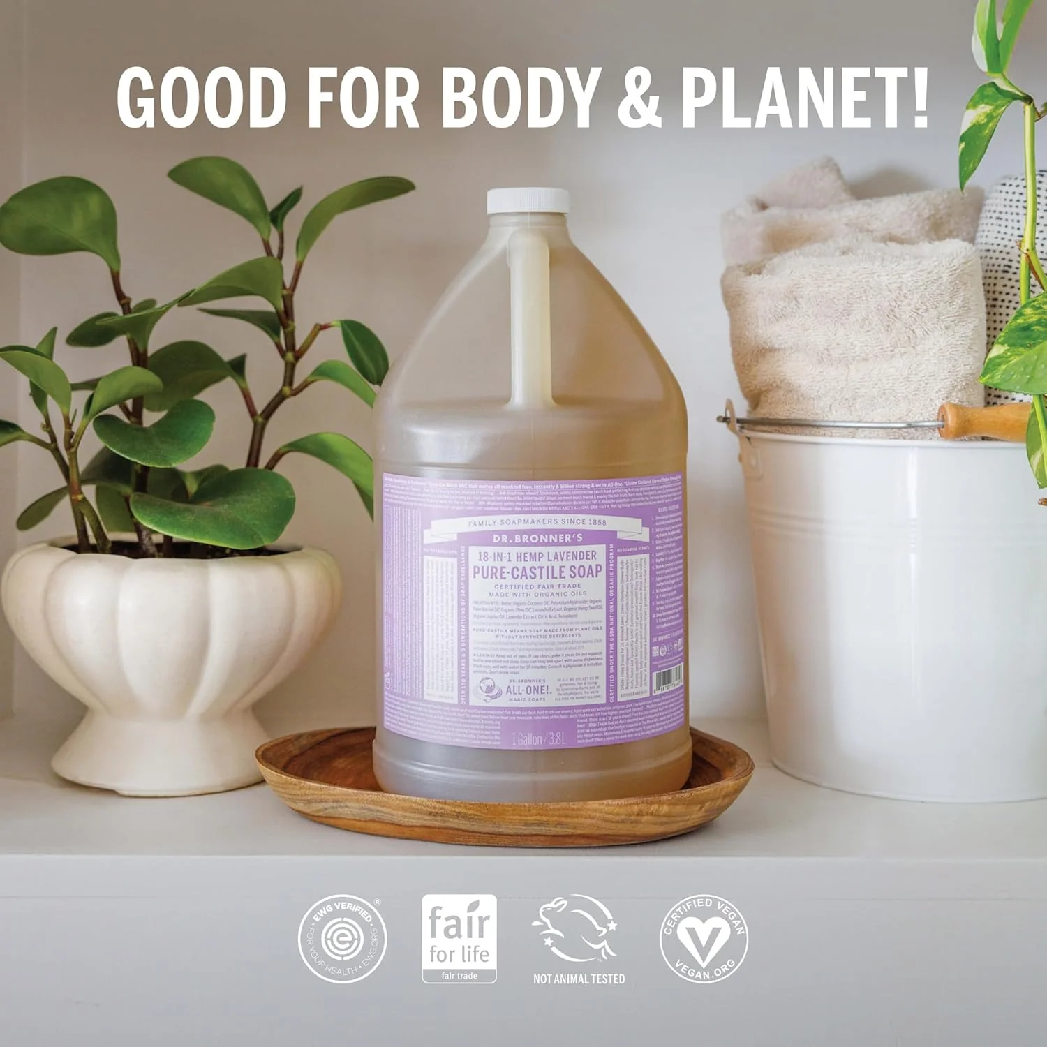 Pure-Castile Liquid Soap - Lavender - Image 2