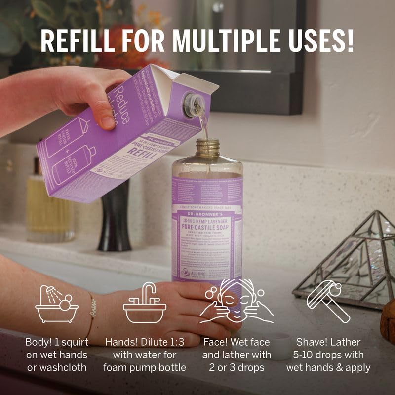 Pure-Castile Magic Soap Refill Carton - Lavender - Image 4