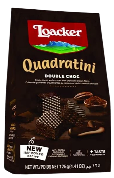 Quadratini Double Choc Wafer Cookies (6 Pack) - Image 2