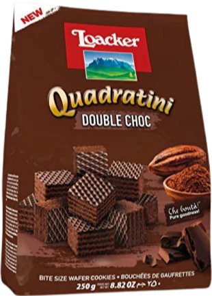 Quadratini Double Chocolate Wafer