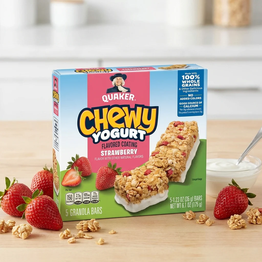 Quaker Chewy Yogurt Granola Bars Strawberry - Image 3