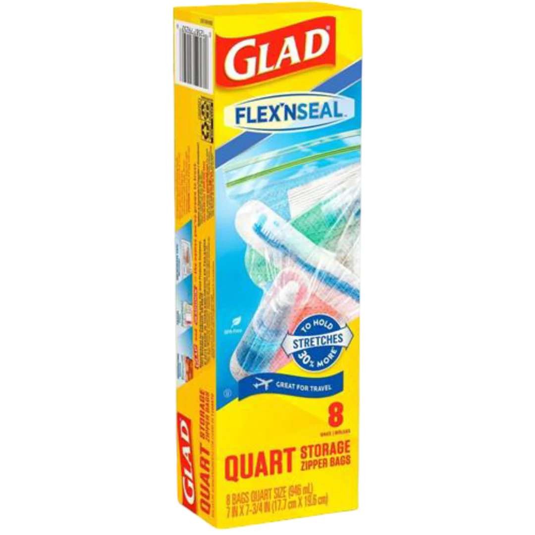 Quart Zipper Storage Bags (8 CT)
