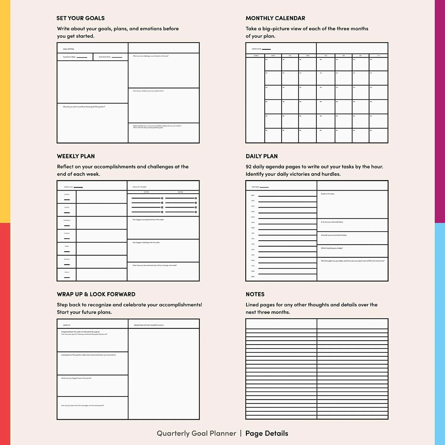 Quarterly Planner - Blue - Image 3