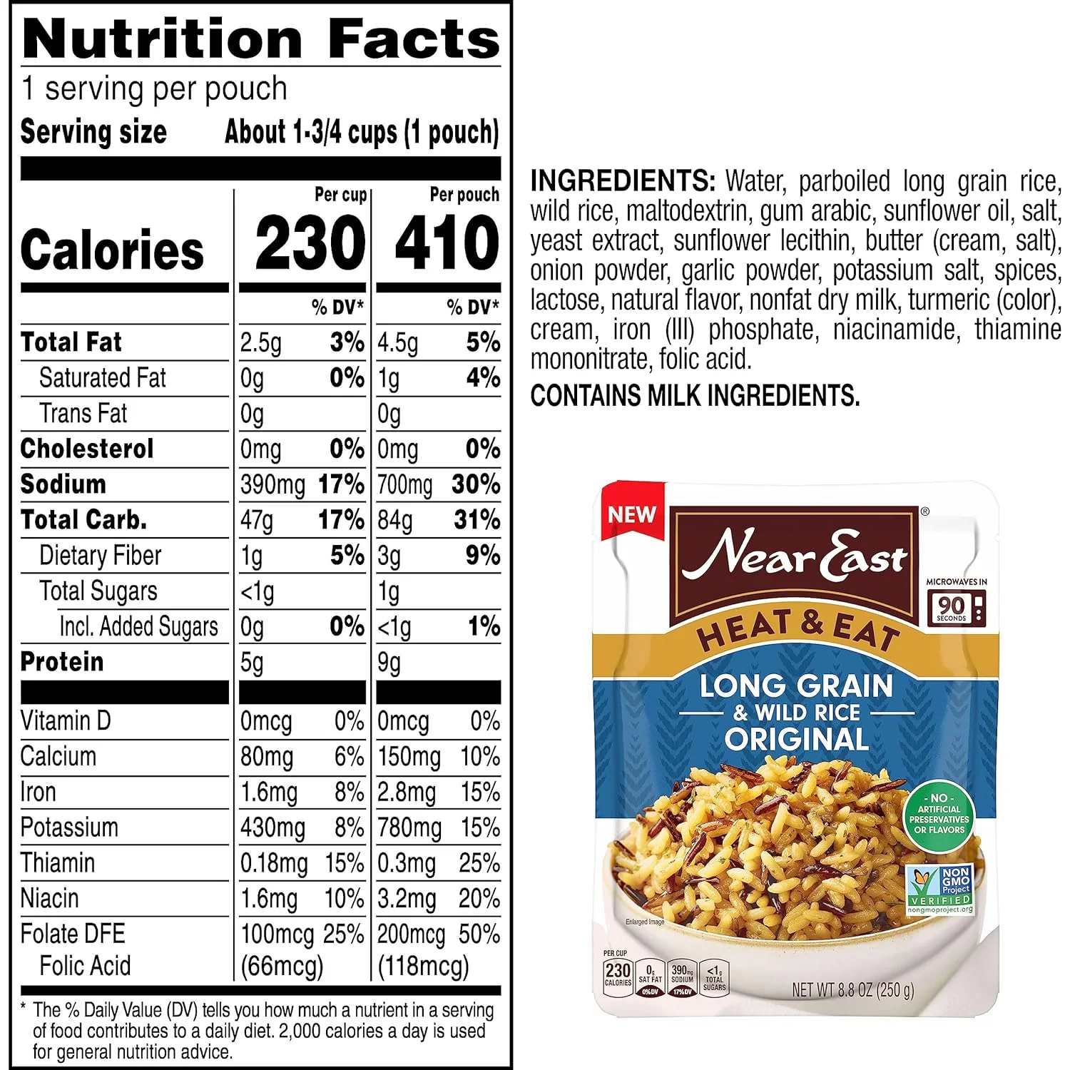 Quick Cook Long Grain Rice & Wild Rice (8 Pack) - Image 4