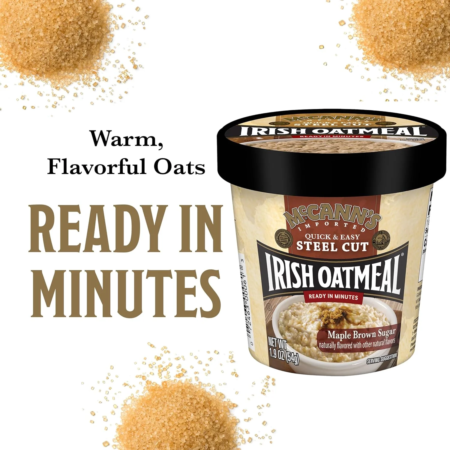 Instant Oatmeal Cup, Maple Brown Sugar (12 Pack) - Image 3