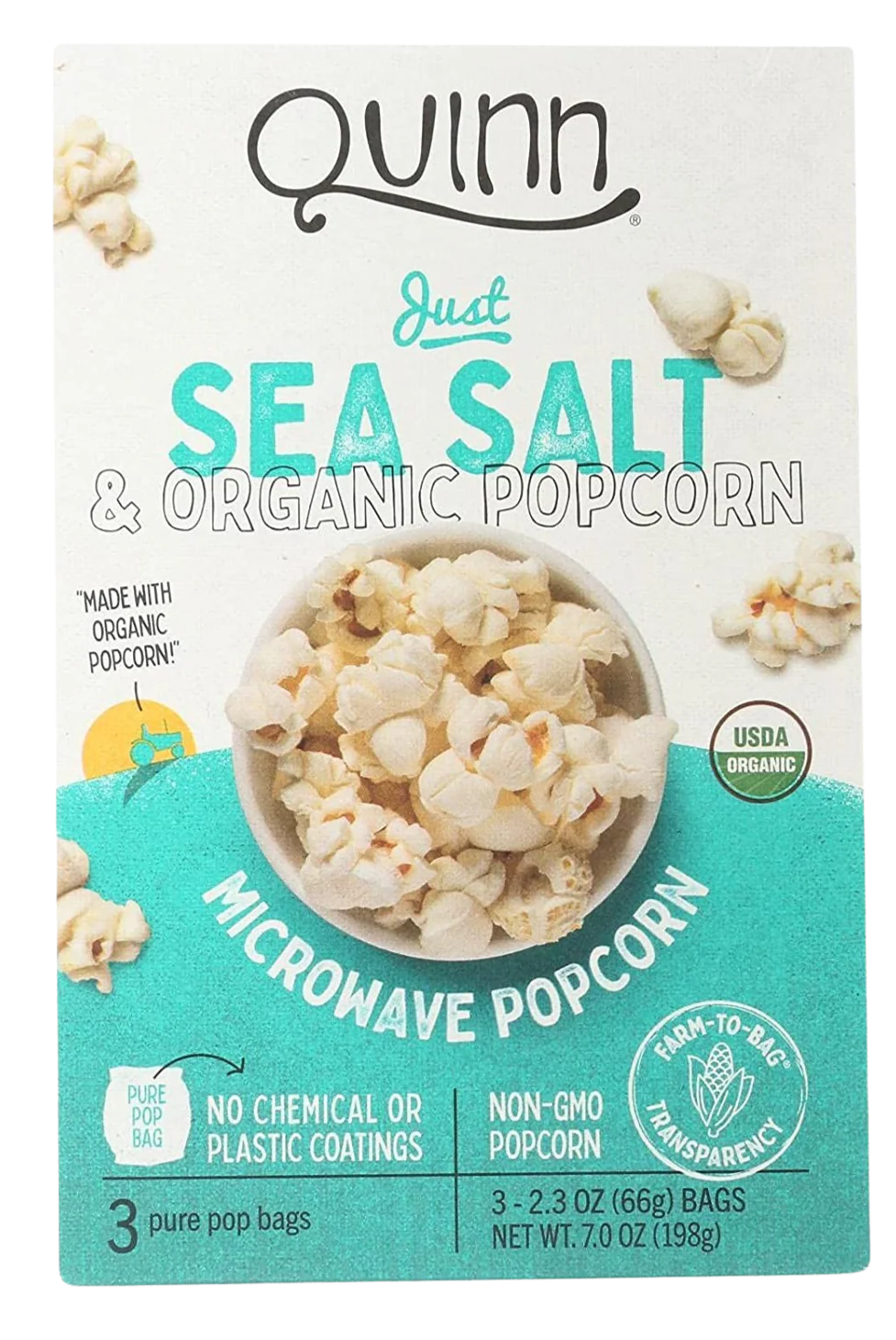 Organic Sea Salt Microwave Popcorn