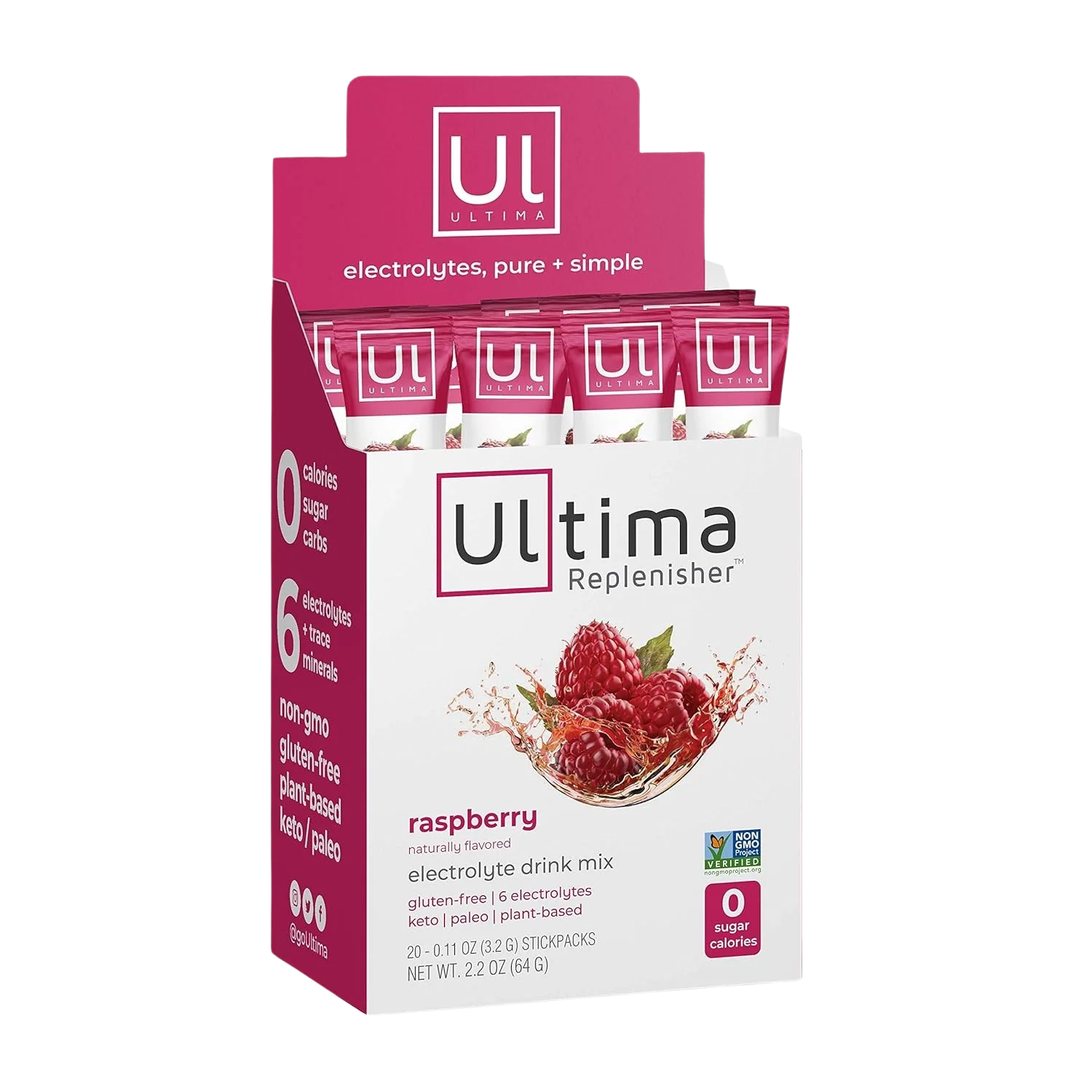 Raspberry Electrolyte Powder (20 Packets)