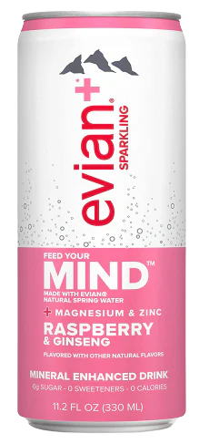 Raspberry & Ginseng Sparkling Water (11.2 Oz) - Image 2