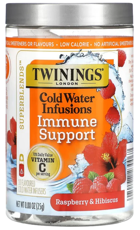 Raspberry & Hibiscus Cold Water Infusions Immune Support