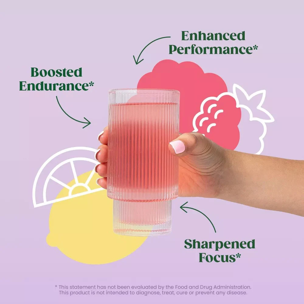 Raspberry Lemonade High-Energy Pre-Workout Supplement Powder - Image 4
