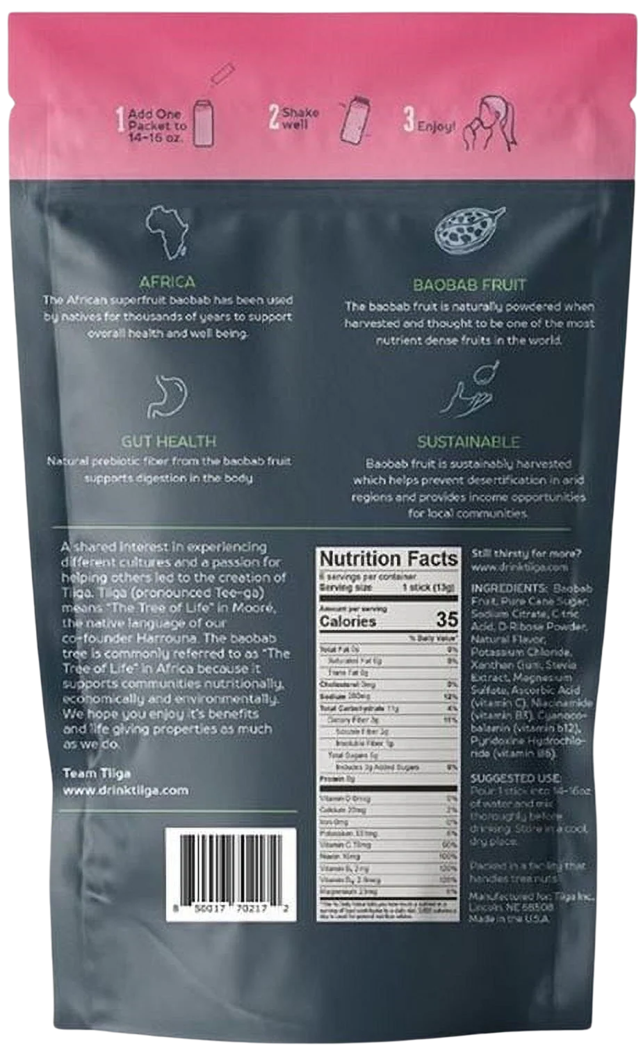 Raspberry Lemonade Hydration Drink Mix (6 Packet) - Image 4