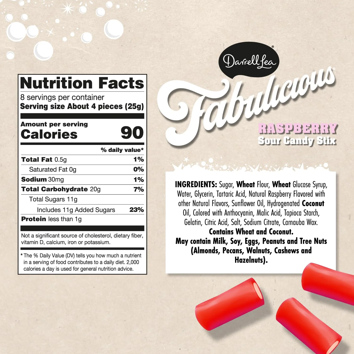 Raspberry Sour Candy Stix - Image 3