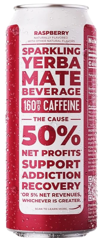 Raspberry Sparkling Yerba Mate - Image 2