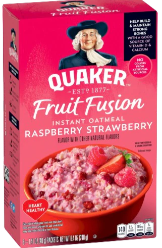 Raspberry Strawberry Fruit Fusion Instant Oatmeal