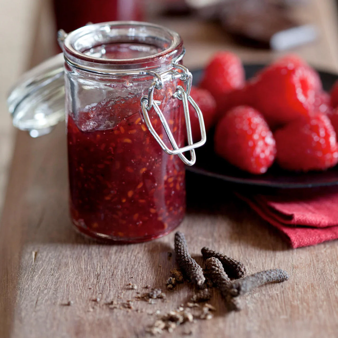 Raspberry With Merlot & Peppercorn Preserve - Image 2