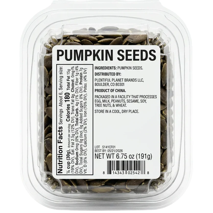 Raw Pumpkin Seeds Tub
