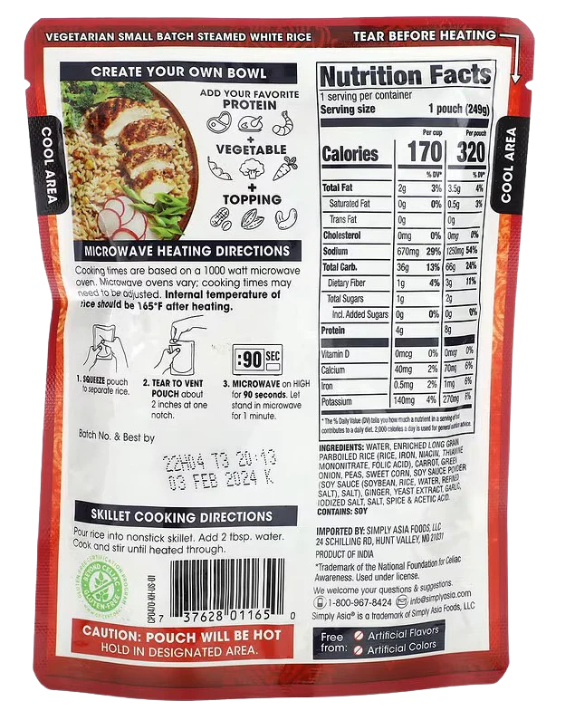Ready to Heat Fried Rice (6 Pack) - Image 3