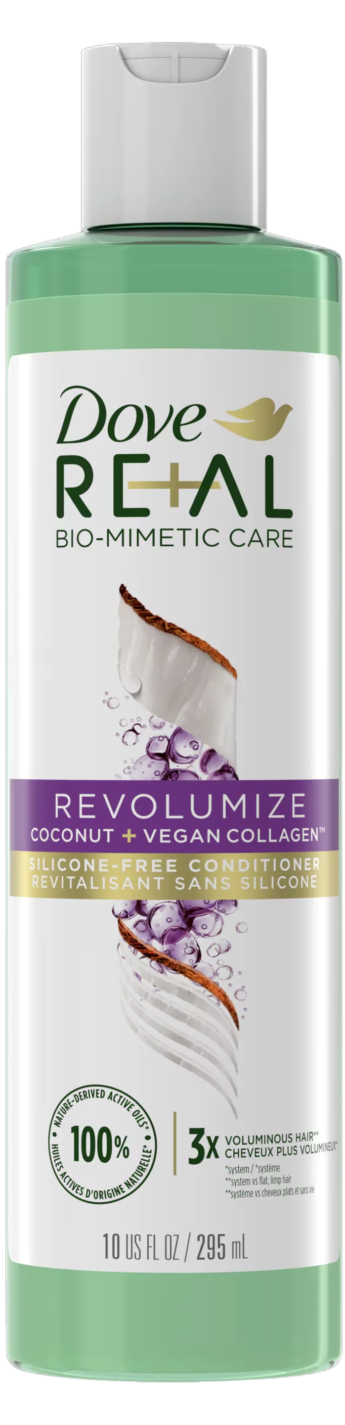 Real Conditioner Revolumize Coconut + Vegan Collagen