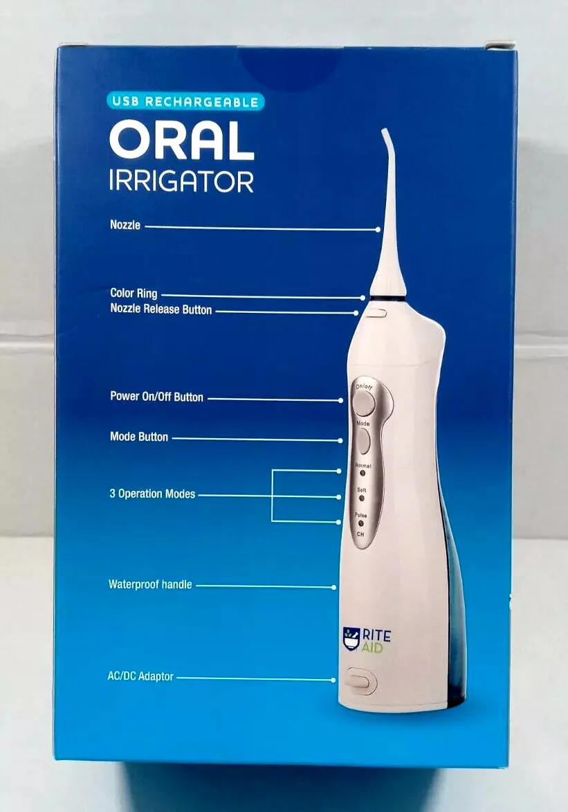 Rechargeable Oral Irrigator with 3 Nozzles - Image 2