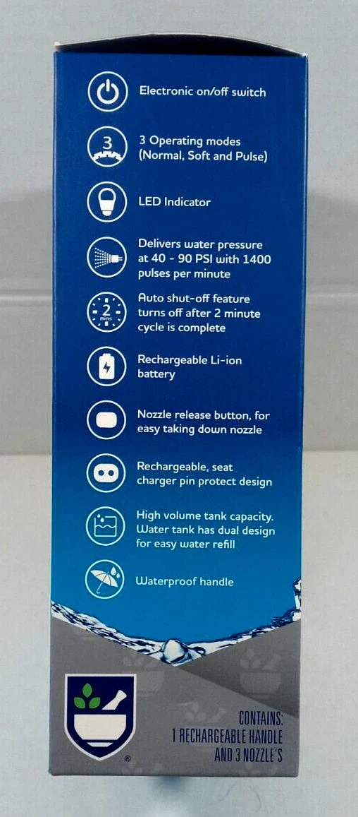 Rechargeable Oral Irrigator with 3 Nozzles - Image 3