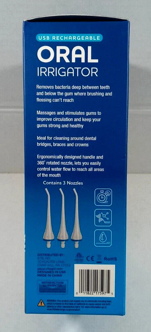 Rechargeable Oral Irrigator with 3 Nozzles - Image 4