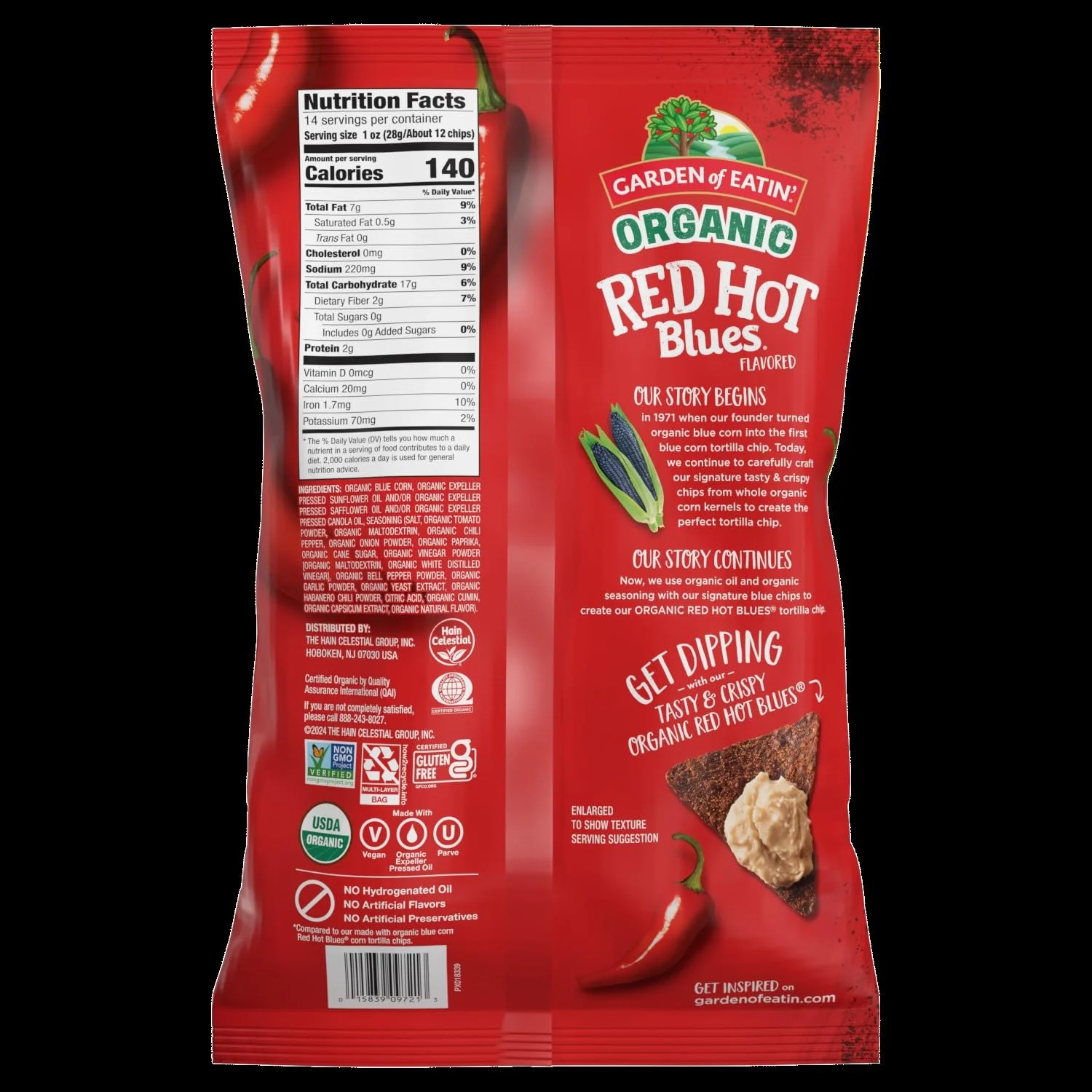 Red Hot Blues Original Tortilla Chips - Image 2