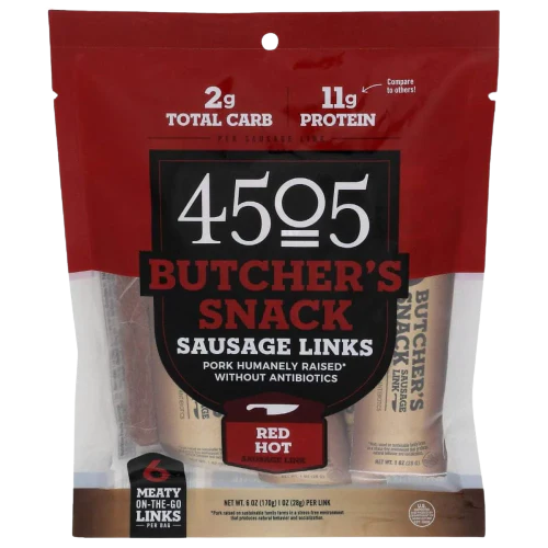 Red Hot Sausage Link Meat Sticks