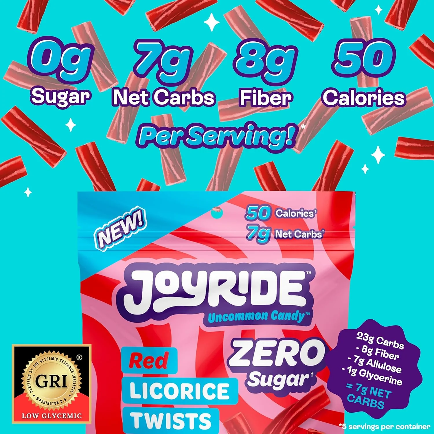 Zero Sugar Red Licorice Twists - Image 2
