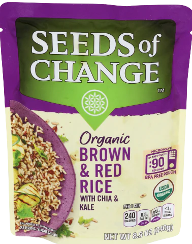 Red Rice With Chia And Kale