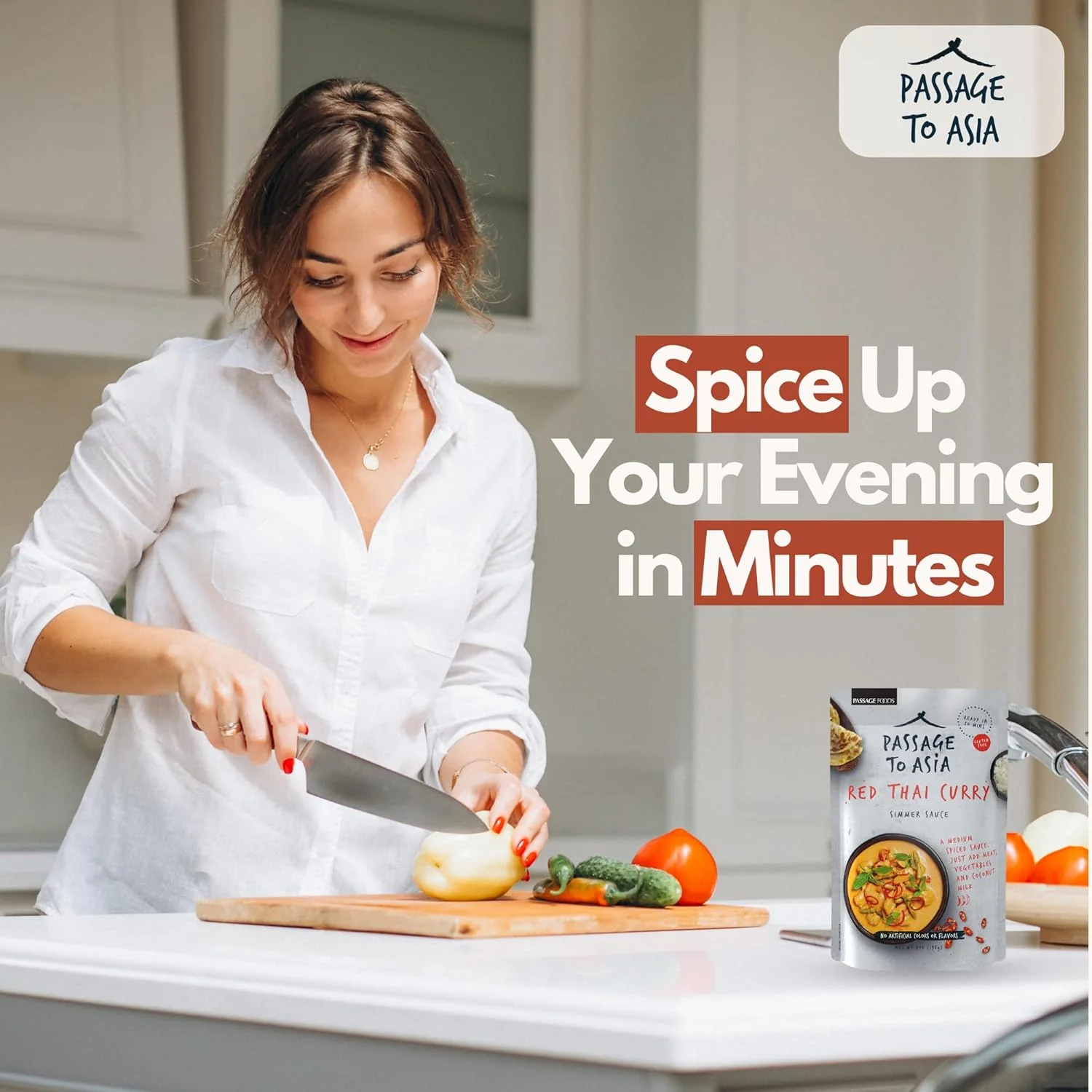 Red Thai Curry Simmer Sauce - Image 2