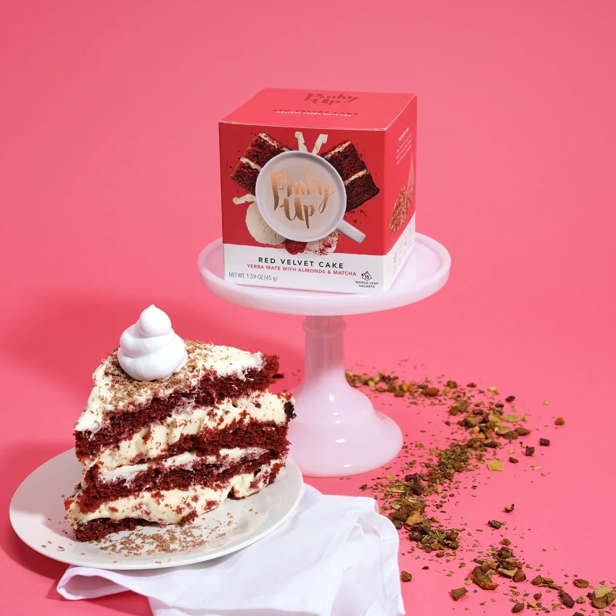 Red Velvet Cake Pyramid Tea Sachet (15 CT) - Image 2