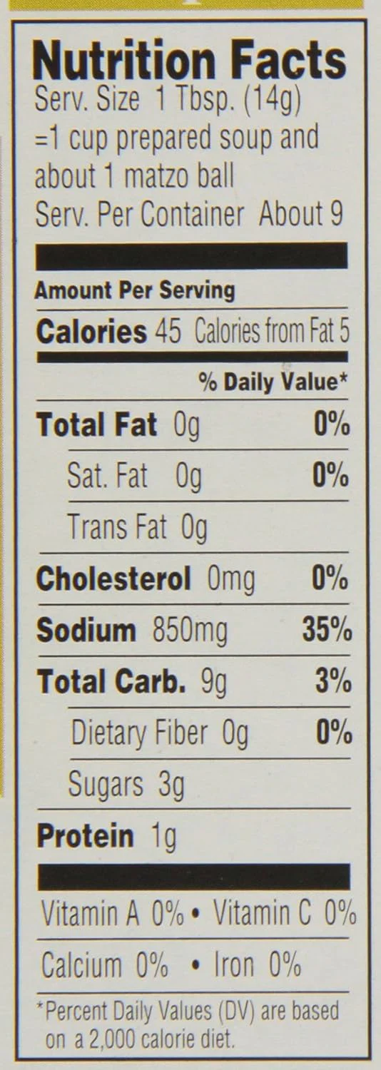 Reduced Sodium Matzo Ball & Soup Mix - Image 3